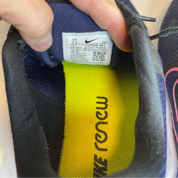 Nike Womens Renew Ride 2 CU3508-401 Navy Running Shoes Sneakers Size 7.5 - Picture 7 of 16